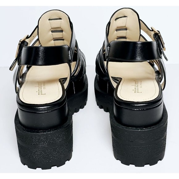 PRIMADONNA COLLECTION WOMEN SANDAL PLATFORM STRAPS EURO SIZE BLACK 00134 ECP - Picture 6 of 12